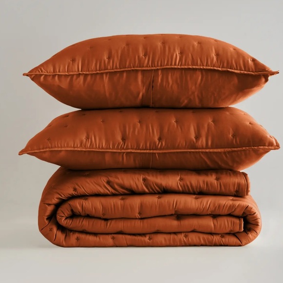 Quince Other - Bamboo Quilt in terracotta